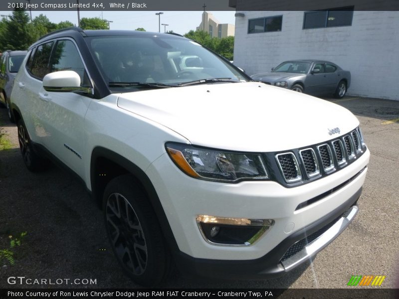 White / Black 2018 Jeep Compass Limited 4x4