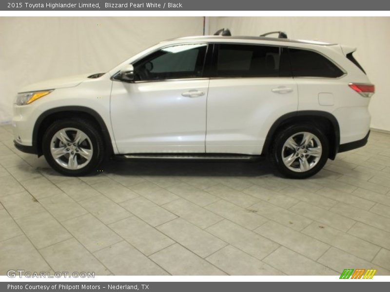Blizzard Pearl White / Black 2015 Toyota Highlander Limited