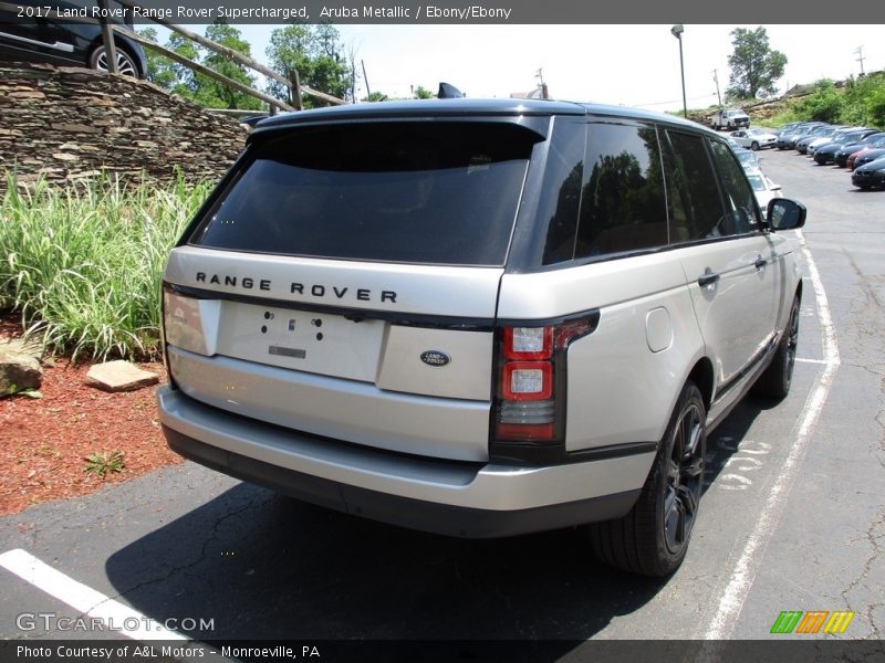 Aruba Metallic / Ebony/Ebony 2017 Land Rover Range Rover Supercharged