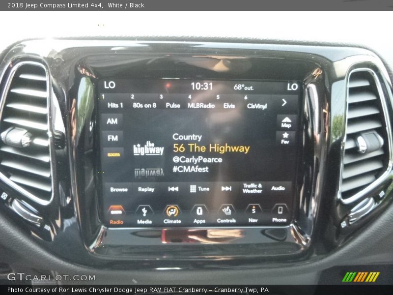 White / Black 2018 Jeep Compass Limited 4x4