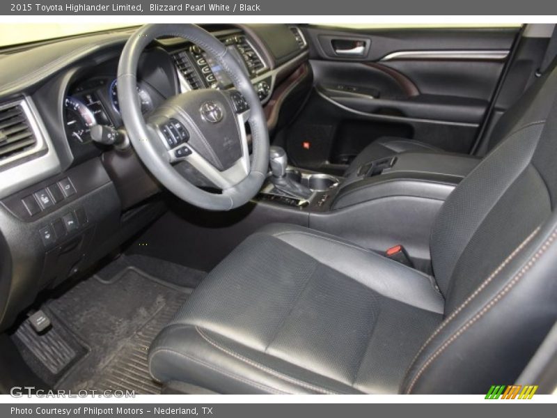 Blizzard Pearl White / Black 2015 Toyota Highlander Limited