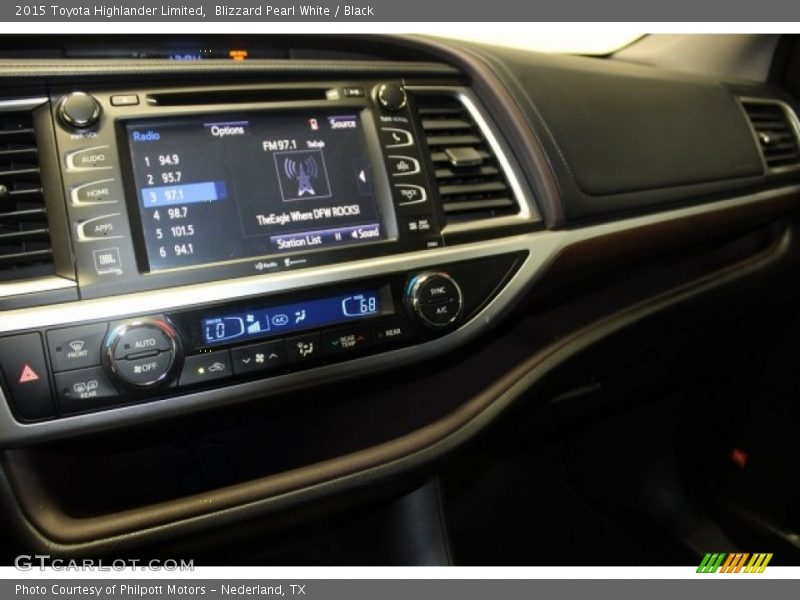 Blizzard Pearl White / Black 2015 Toyota Highlander Limited