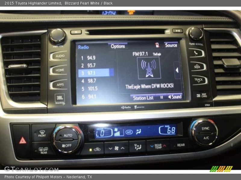 Blizzard Pearl White / Black 2015 Toyota Highlander Limited