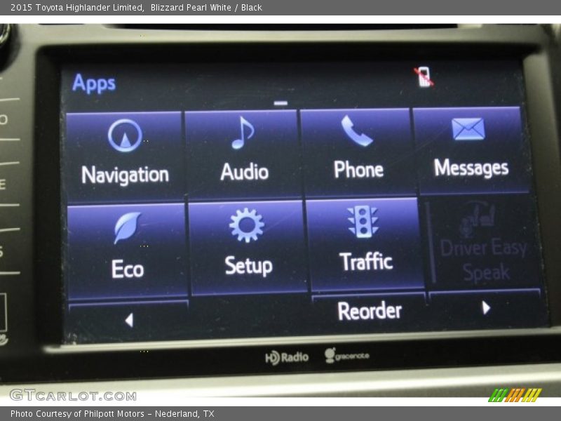 Blizzard Pearl White / Black 2015 Toyota Highlander Limited