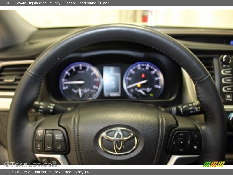 Blizzard Pearl White / Black 2015 Toyota Highlander Limited