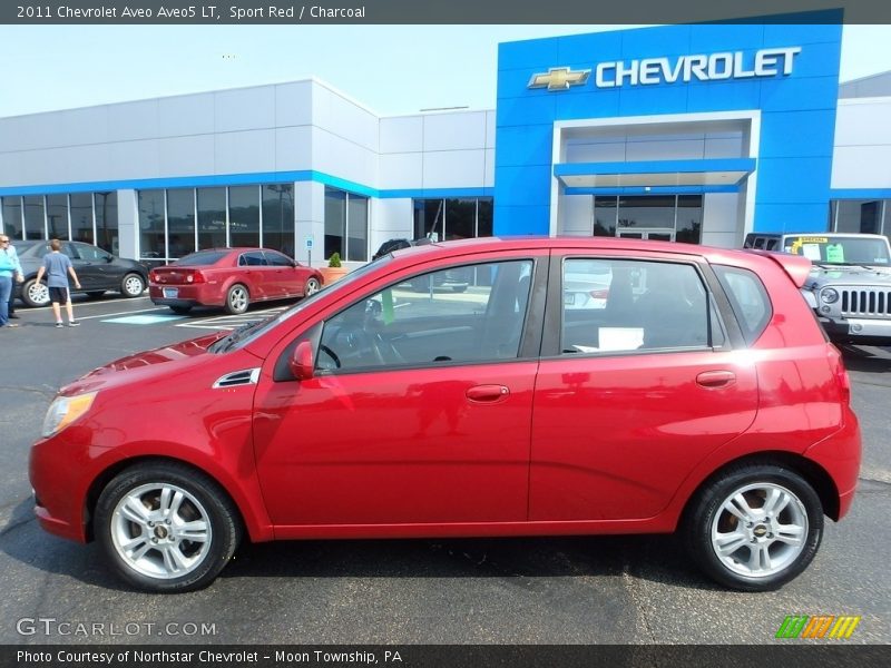Sport Red / Charcoal 2011 Chevrolet Aveo Aveo5 LT