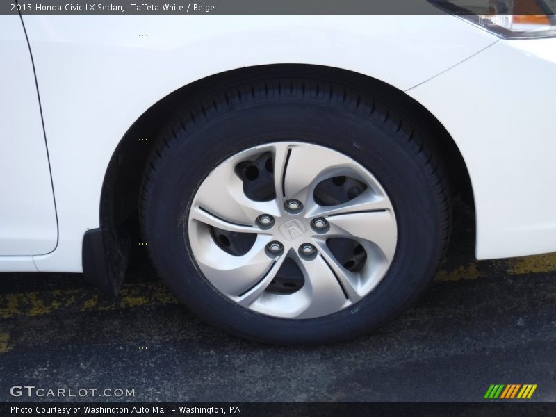 Taffeta White / Beige 2015 Honda Civic LX Sedan