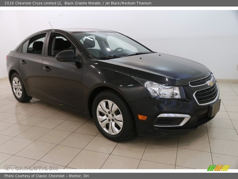 Black Granite Metallic / Jet Black/Medium Titanium 2016 Chevrolet Cruze Limited LS