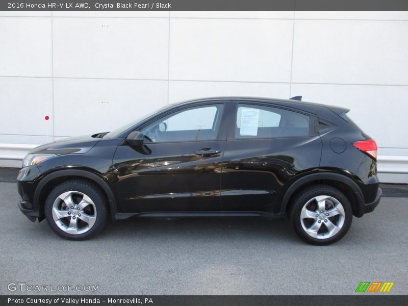 Crystal Black Pearl / Black 2016 Honda HR-V LX AWD