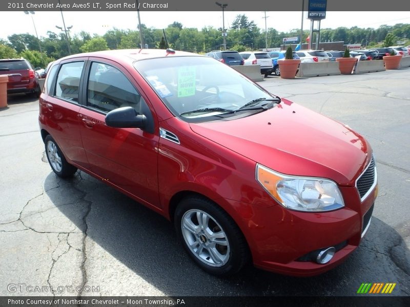 Sport Red / Charcoal 2011 Chevrolet Aveo Aveo5 LT