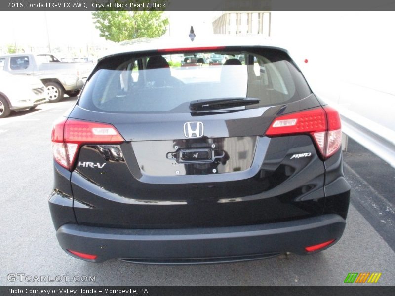 Crystal Black Pearl / Black 2016 Honda HR-V LX AWD