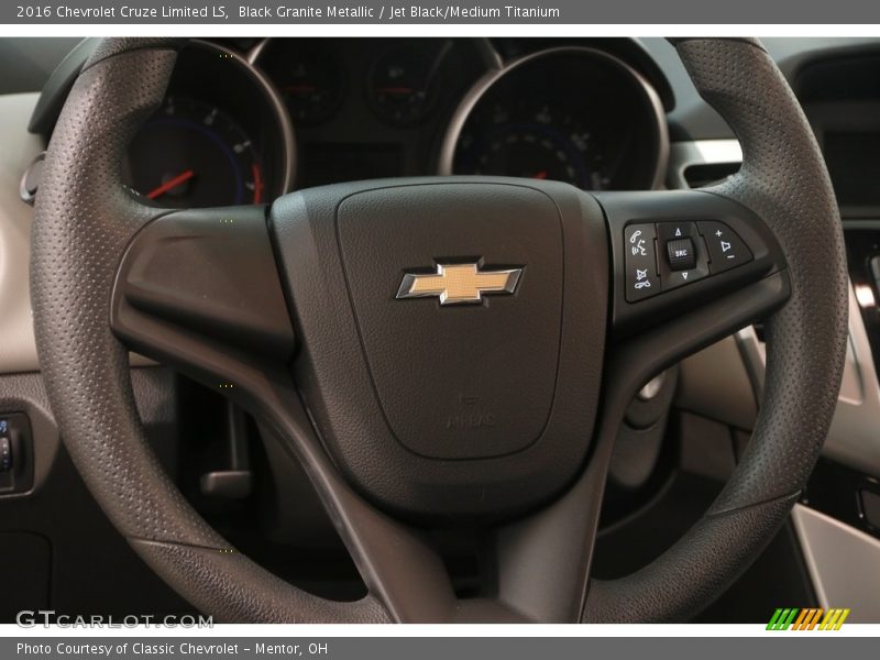 Black Granite Metallic / Jet Black/Medium Titanium 2016 Chevrolet Cruze Limited LS
