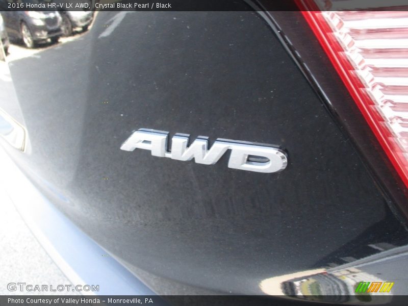 Crystal Black Pearl / Black 2016 Honda HR-V LX AWD
