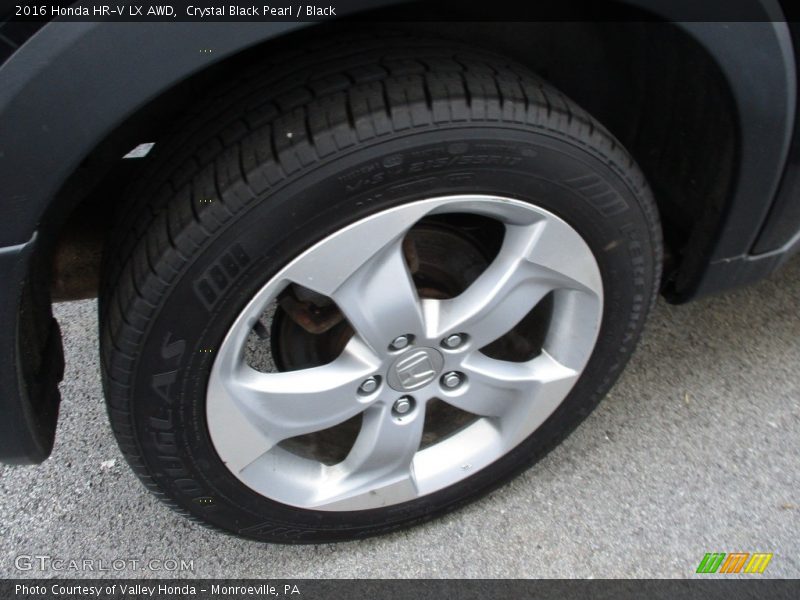 Crystal Black Pearl / Black 2016 Honda HR-V LX AWD