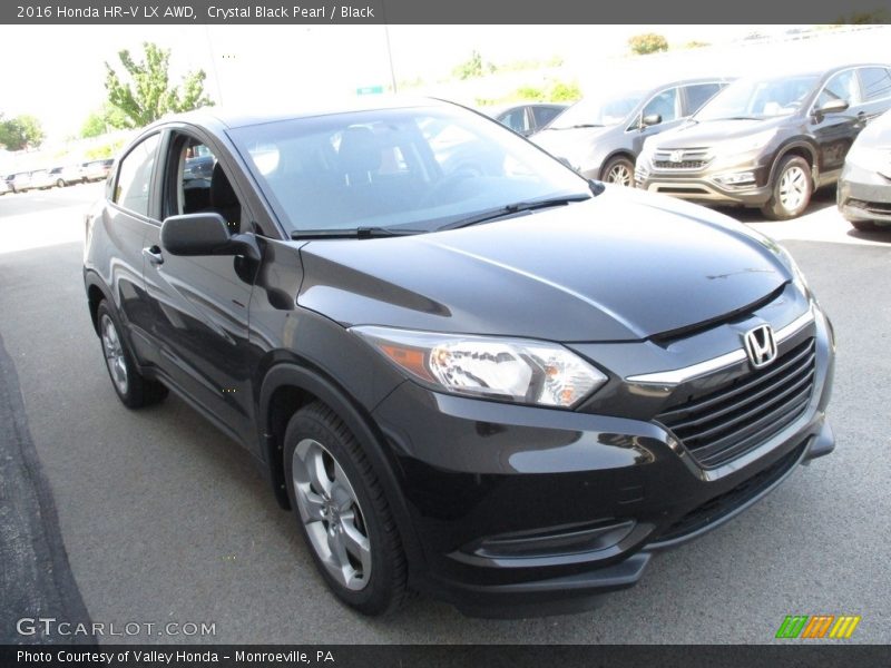Crystal Black Pearl / Black 2016 Honda HR-V LX AWD