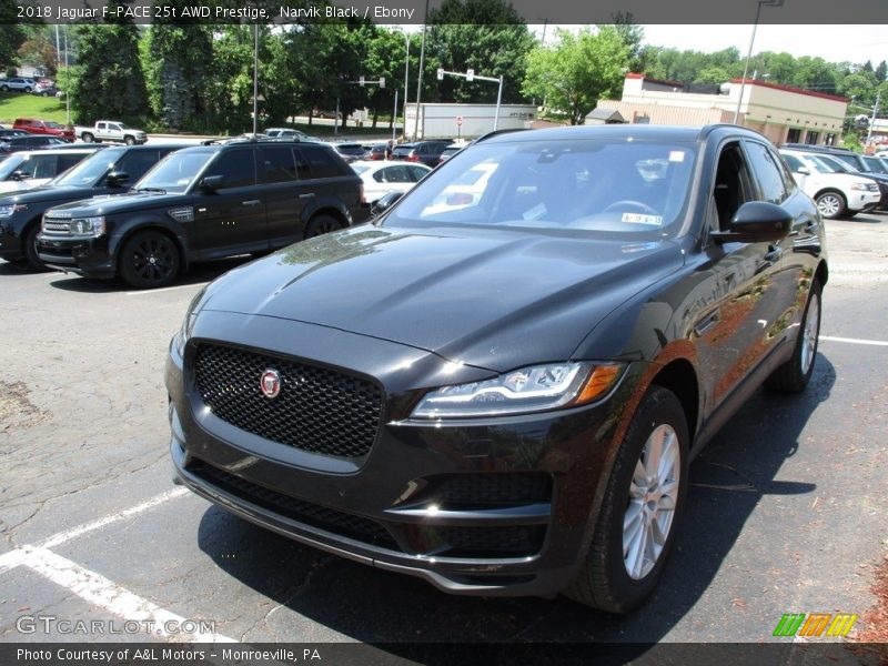 Narvik Black / Ebony 2018 Jaguar F-PACE 25t AWD Prestige