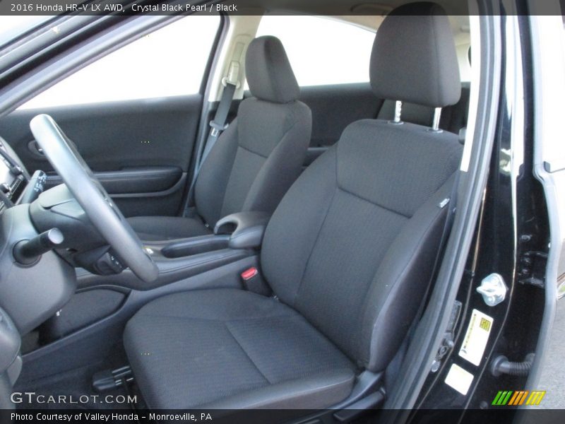 Crystal Black Pearl / Black 2016 Honda HR-V LX AWD