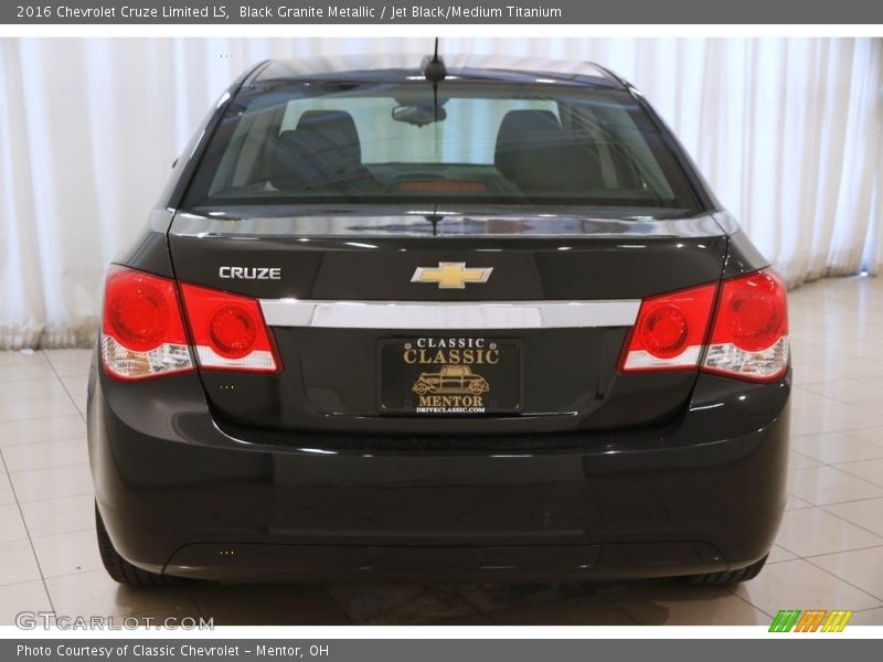 Black Granite Metallic / Jet Black/Medium Titanium 2016 Chevrolet Cruze Limited LS