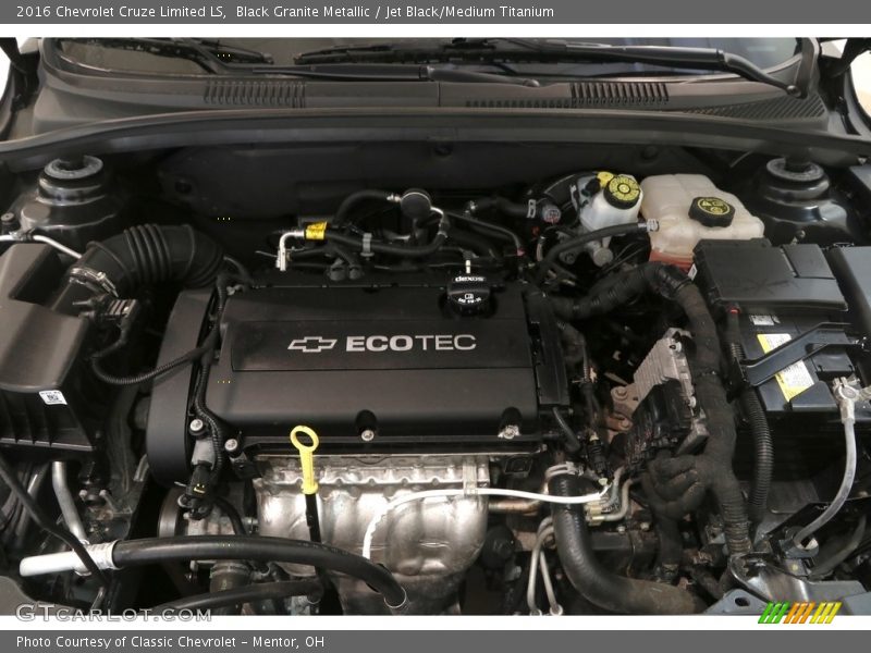 Black Granite Metallic / Jet Black/Medium Titanium 2016 Chevrolet Cruze Limited LS