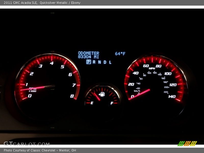 Quicksilver Metallic / Ebony 2011 GMC Acadia SLE