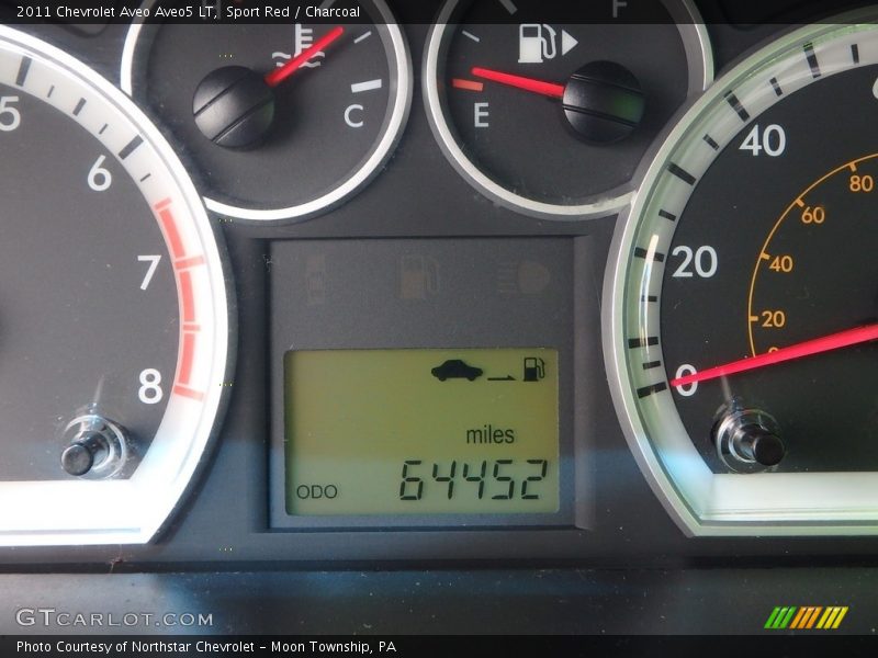 Sport Red / Charcoal 2011 Chevrolet Aveo Aveo5 LT