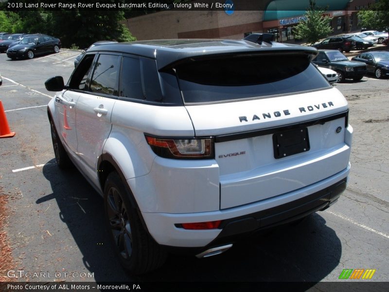 Yulong White / Ebony 2018 Land Rover Range Rover Evoque Landmark Edition