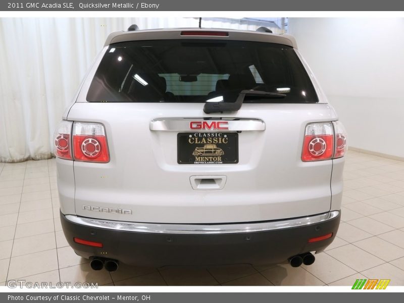 Quicksilver Metallic / Ebony 2011 GMC Acadia SLE