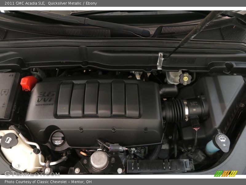 Quicksilver Metallic / Ebony 2011 GMC Acadia SLE