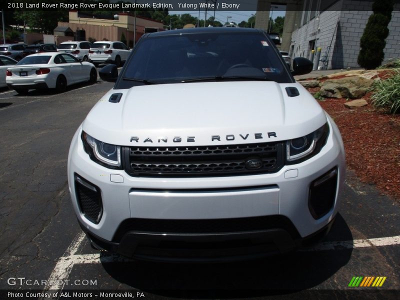 Yulong White / Ebony 2018 Land Rover Range Rover Evoque Landmark Edition