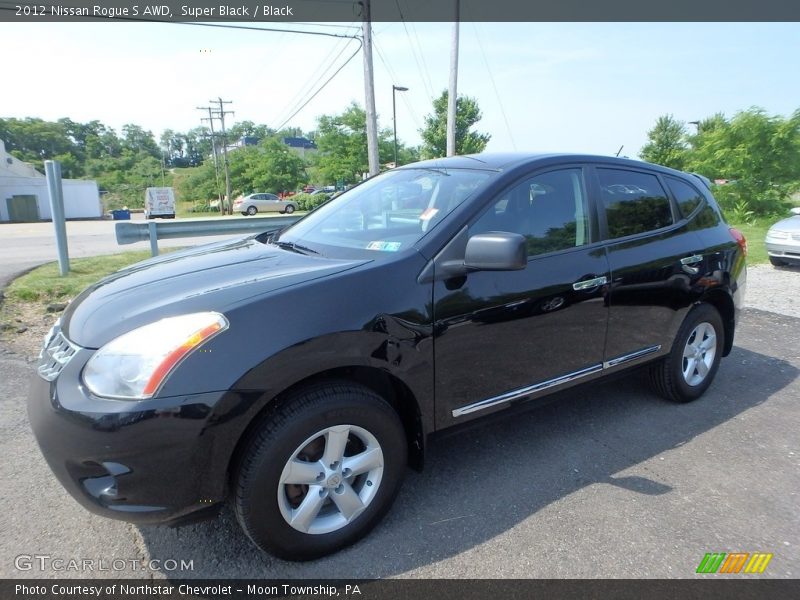 Super Black / Black 2012 Nissan Rogue S AWD