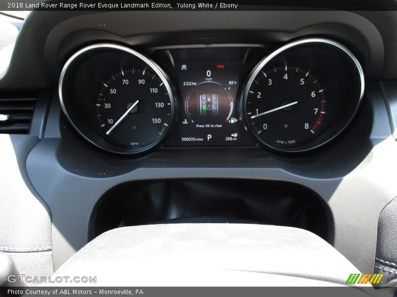 Yulong White / Ebony 2018 Land Rover Range Rover Evoque Landmark Edition