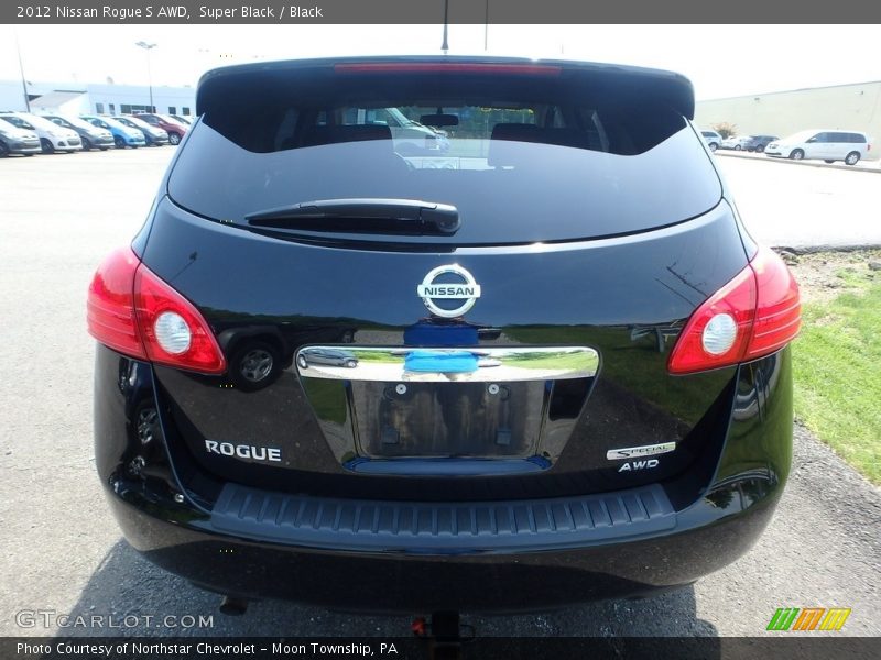 Super Black / Black 2012 Nissan Rogue S AWD