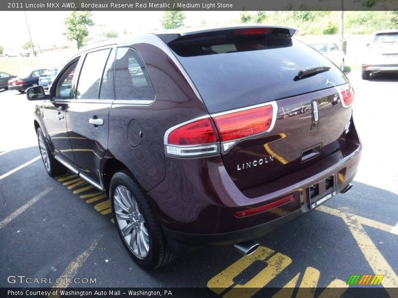 Bordeaux Reserve Red Metallic / Medium Light Stone 2011 Lincoln MKX AWD