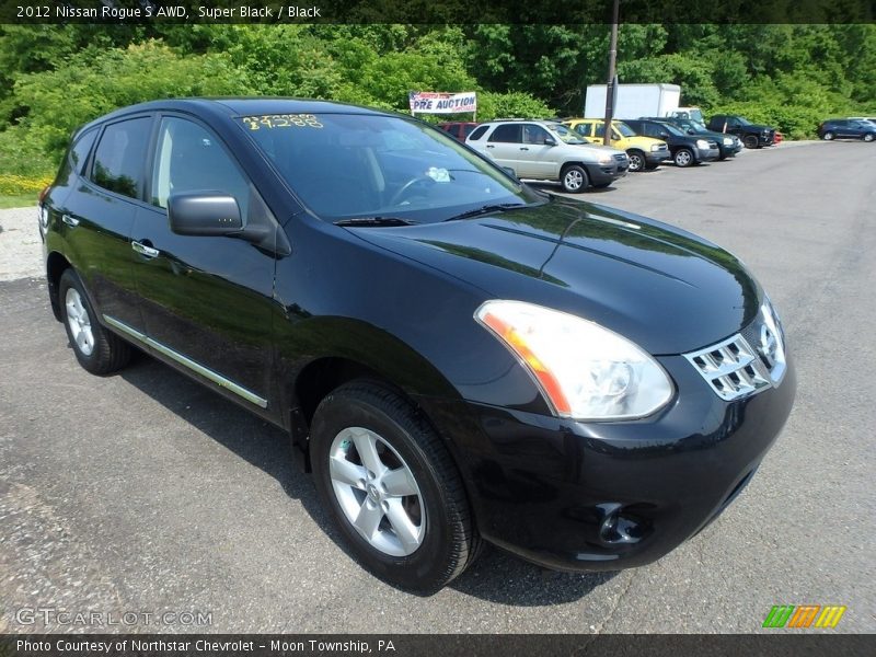 Super Black / Black 2012 Nissan Rogue S AWD