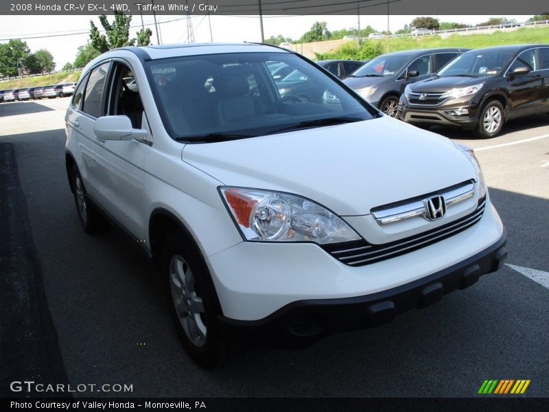 Taffeta White / Gray 2008 Honda CR-V EX-L 4WD