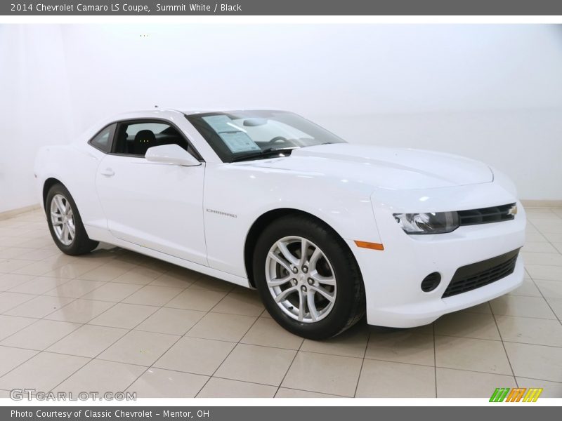 Summit White / Black 2014 Chevrolet Camaro LS Coupe