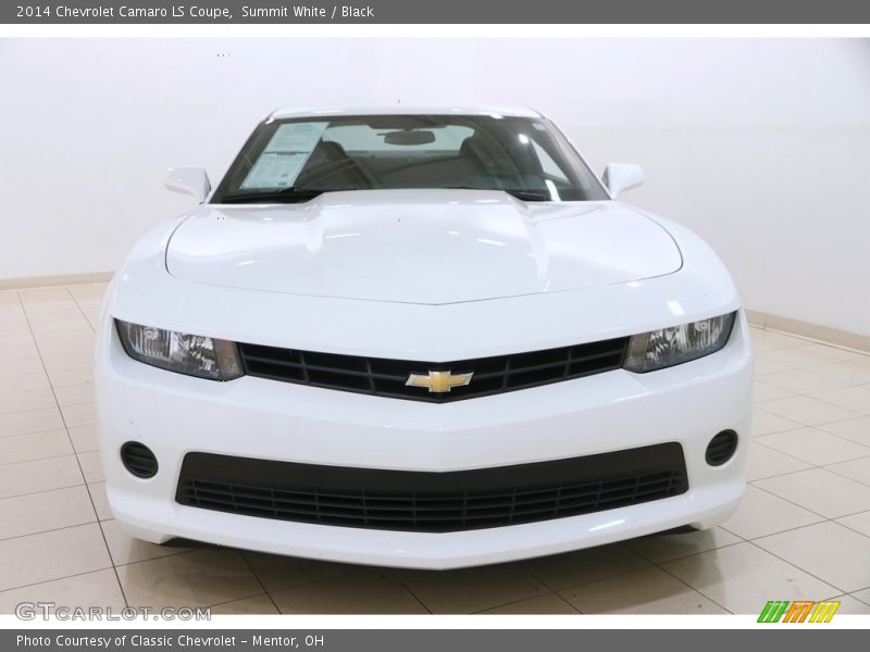Summit White / Black 2014 Chevrolet Camaro LS Coupe