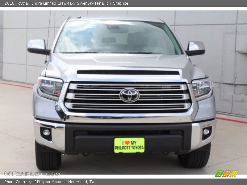 Silver Sky Metallic / Graphite 2018 Toyota Tundra Limited CrewMax