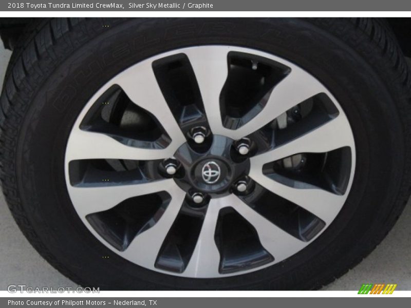 Silver Sky Metallic / Graphite 2018 Toyota Tundra Limited CrewMax