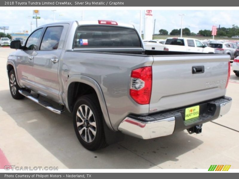 Silver Sky Metallic / Graphite 2018 Toyota Tundra Limited CrewMax