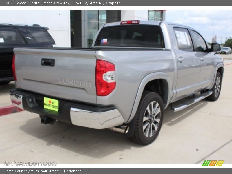 Silver Sky Metallic / Graphite 2018 Toyota Tundra Limited CrewMax