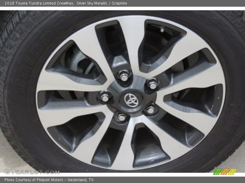 Silver Sky Metallic / Graphite 2018 Toyota Tundra Limited CrewMax