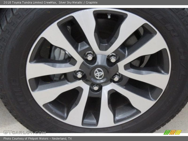 Silver Sky Metallic / Graphite 2018 Toyota Tundra Limited CrewMax