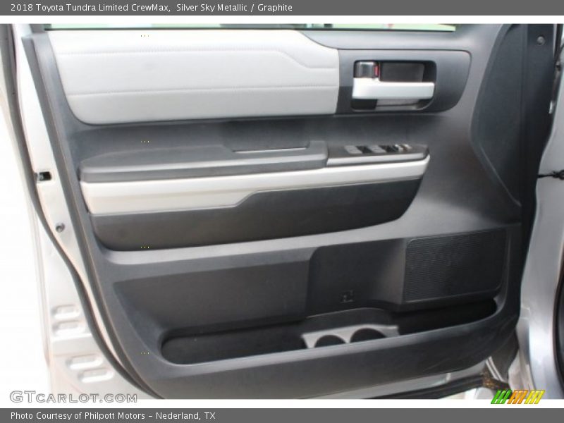 Silver Sky Metallic / Graphite 2018 Toyota Tundra Limited CrewMax