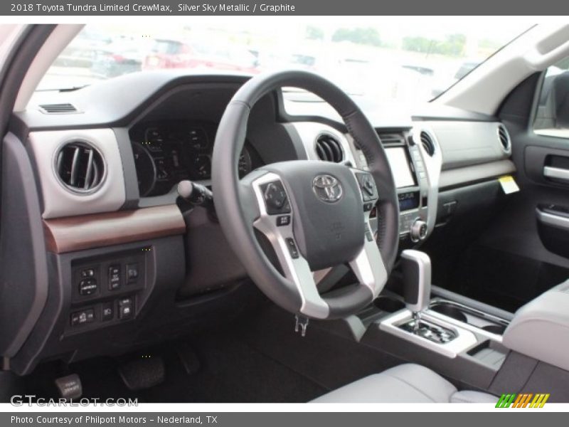 Silver Sky Metallic / Graphite 2018 Toyota Tundra Limited CrewMax