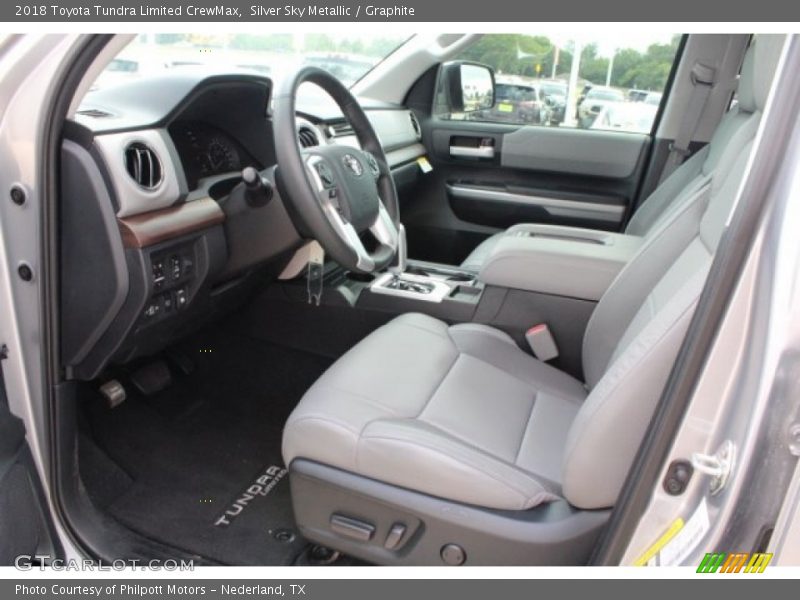 Silver Sky Metallic / Graphite 2018 Toyota Tundra Limited CrewMax