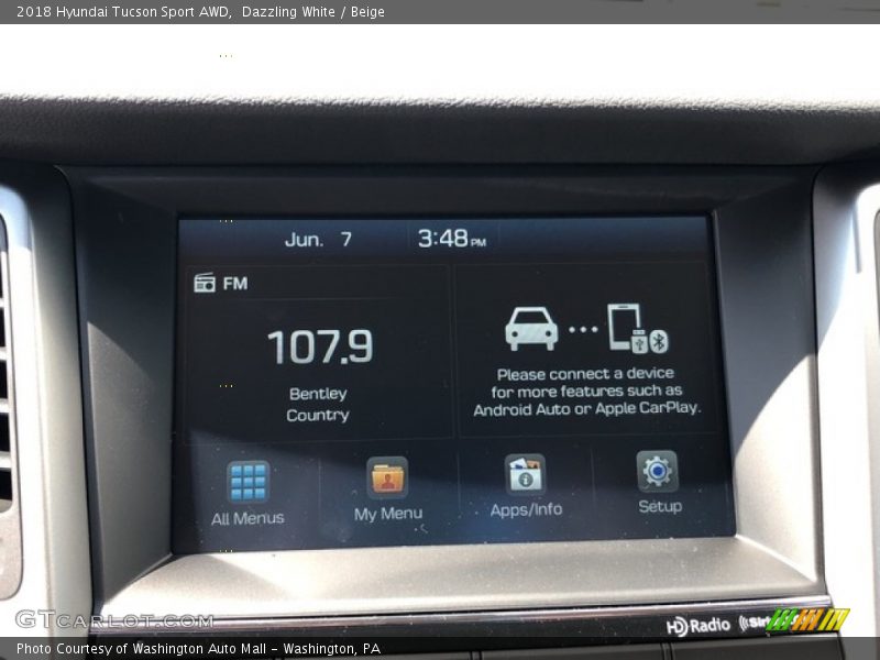 Dazzling White / Beige 2018 Hyundai Tucson Sport AWD