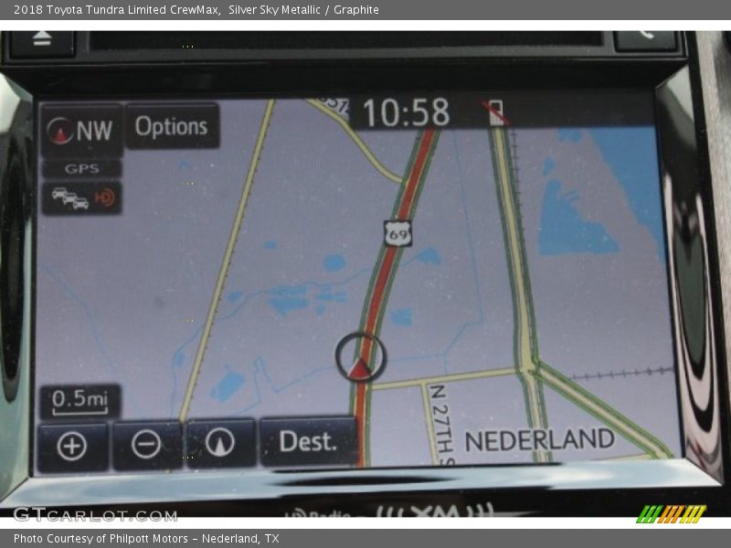 Silver Sky Metallic / Graphite 2018 Toyota Tundra Limited CrewMax