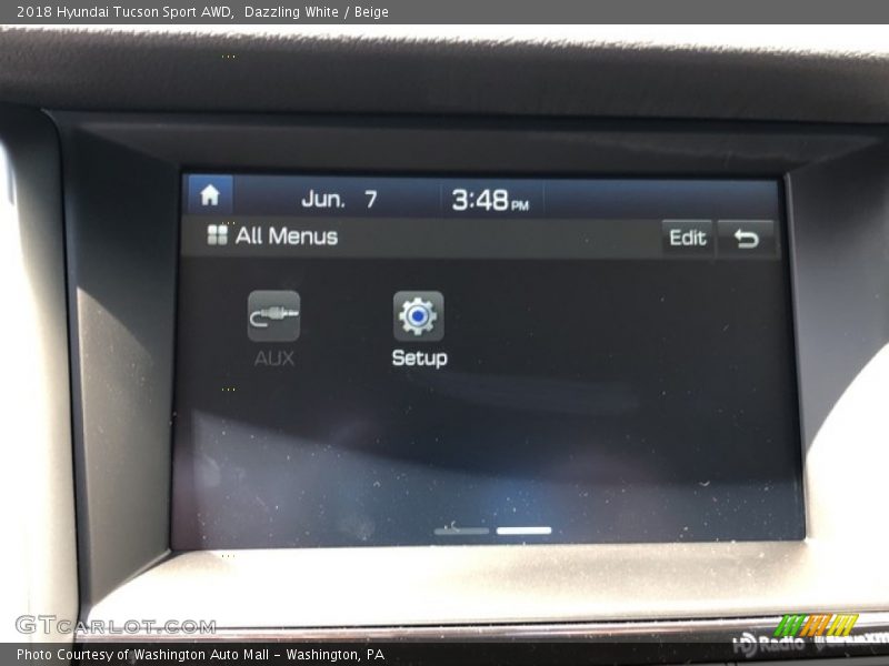 Dazzling White / Beige 2018 Hyundai Tucson Sport AWD