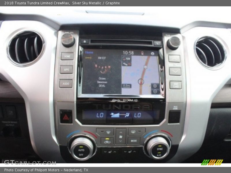 Silver Sky Metallic / Graphite 2018 Toyota Tundra Limited CrewMax